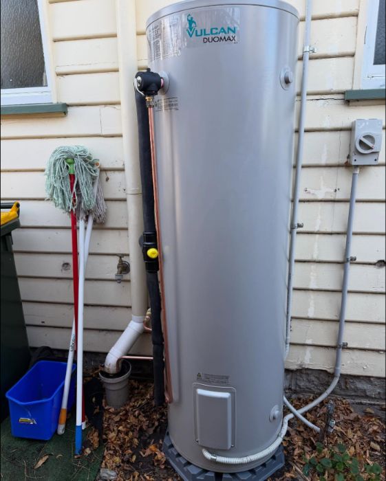 New Vulcan hot water system installed in the same spot