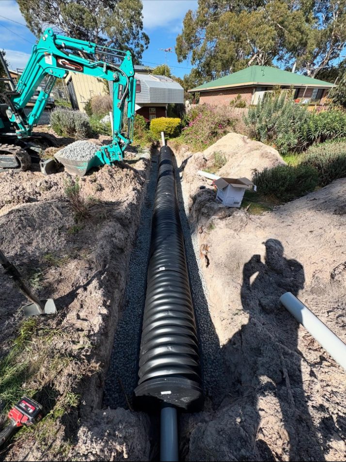 New absorption chamber laid in a trench