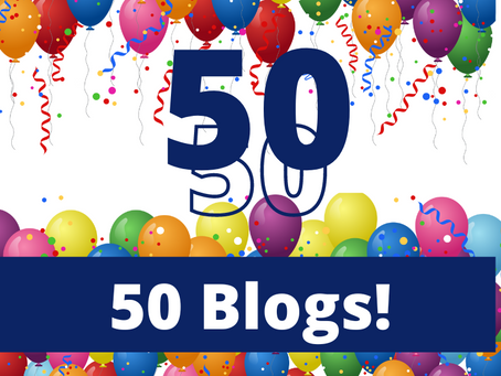Celebrating 50 Weekly Blogs