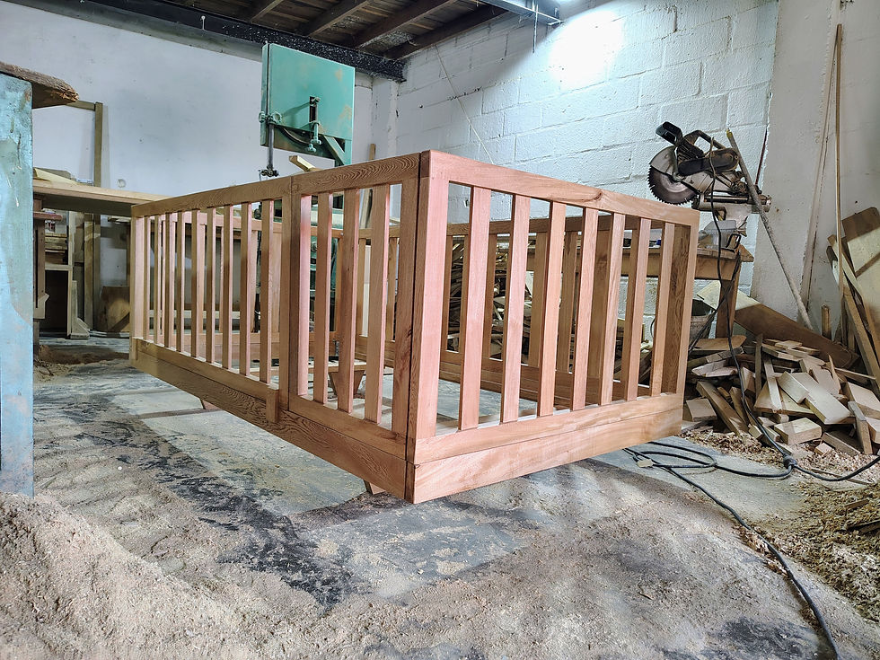 Miniatura: Cama Corral Evolutiva en Madera Maciza (Roble, Cedro o Flor Morado)