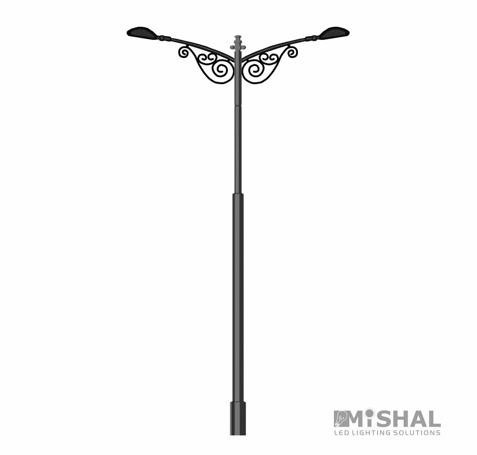 decorative lighting poles, decorative light pole, mishal lighting poles, mishal light poles, اعمدة الانارة الديكورية, عمود إنارة مشعل