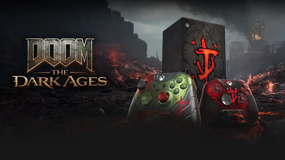 ภาพขนาดย่อ: จอยคอนโทรลเลอร์ Microsoft Xbox Wireless Controller DOOM The Dark Ages Limited Ed