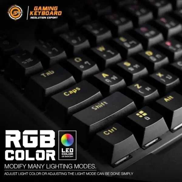 ภาพขนาดย่อ: คีย์บอร์ดเกมมิ่ง Neolution Gaming keyboard Mechanical Avatar Red Switch