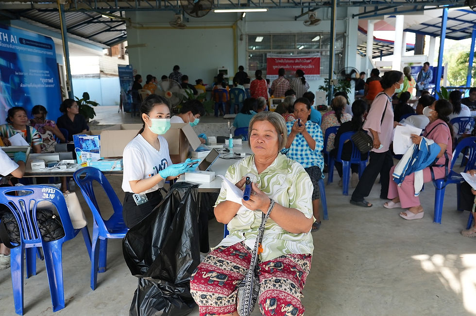 Thailand Personal Health AI ลงพื้นที่เก็บข้อมูลสุขภาพชุมชน ณ ตำบลหนองขาม อำเภอมัญจาคีรี จังหวัดขอนแก่น