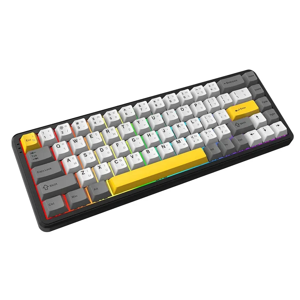 ภาพขนาดย่อ: คีย์บอร์ดเกมมิ่ง Ajazz Gaming AK680Max HEHifi Tri-Mod RGB Starry Night - Magneti