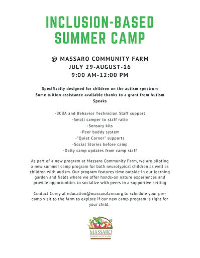 Inclusion-based summer camp autism Connecticut