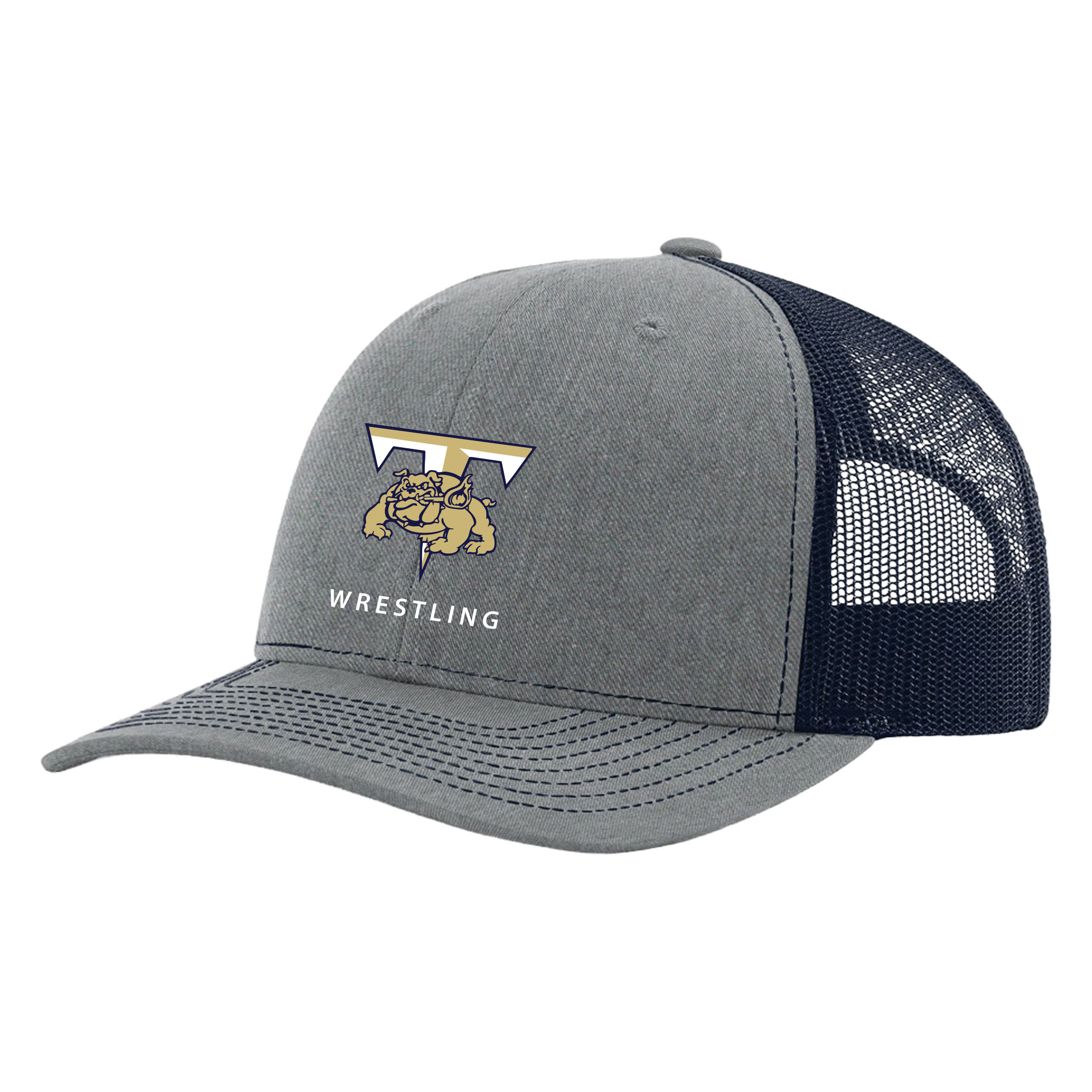 Bulldogs Wrestling Hat | Heather Grey-Navy