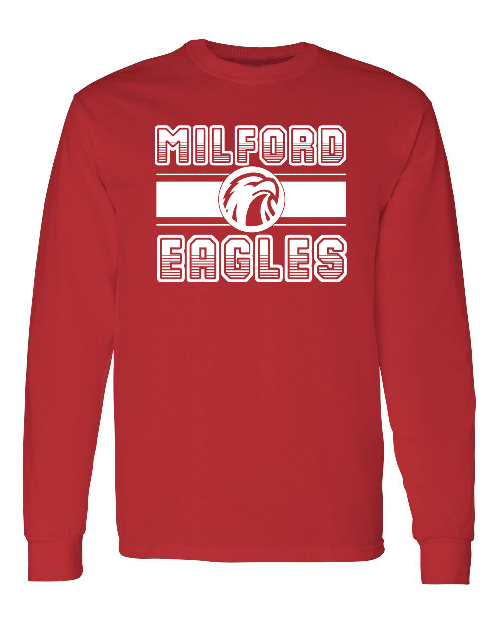 Milford Eagles 100% Cotton Long Sleeve T-Shirt