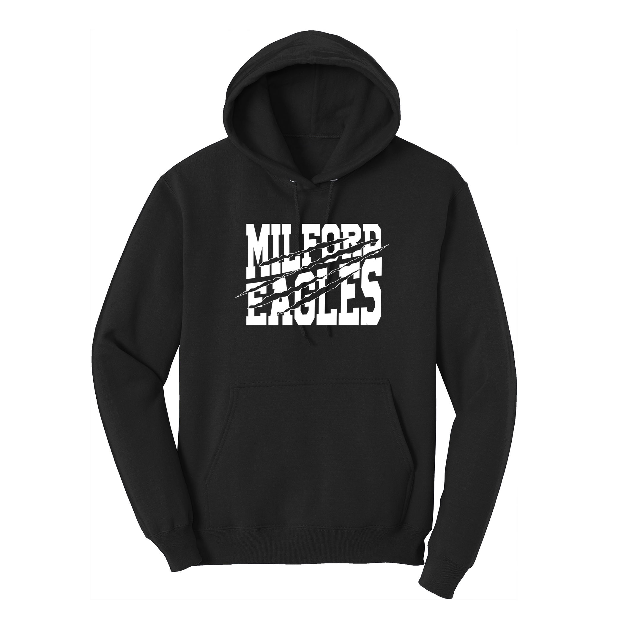 Milford Eagles Slash Print Heavyweight Hoodie