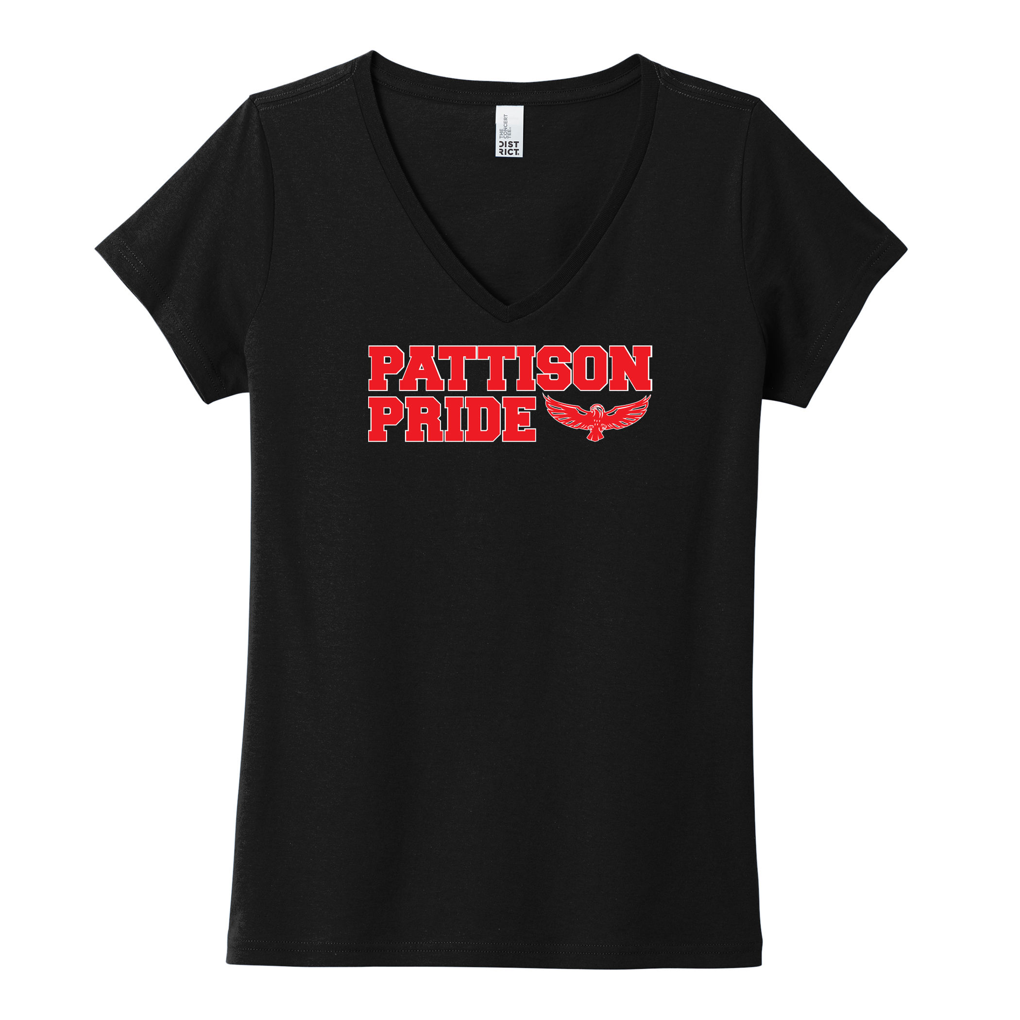 Pattison Pride Ladies' Fitted 100% V-Neck Cotton T-Shirt