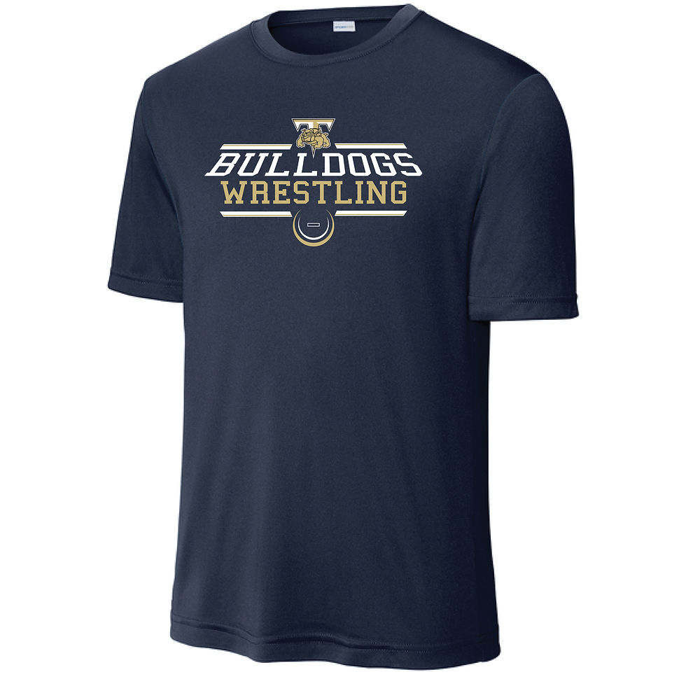 Thumbnail: Bulldogs Wrestling #1 Performance Unisex T-Shirt | Navy