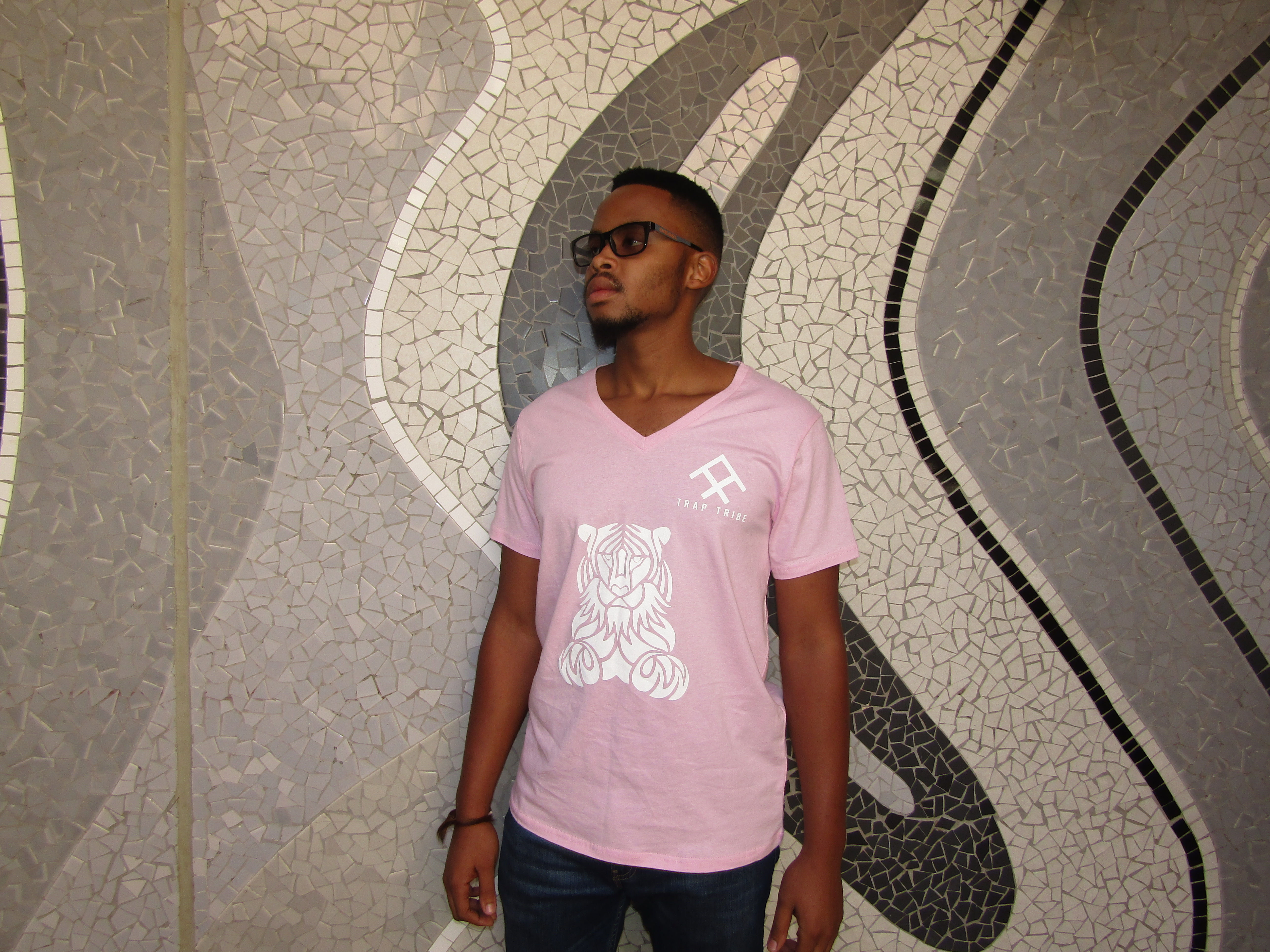 V Neck Light Pink