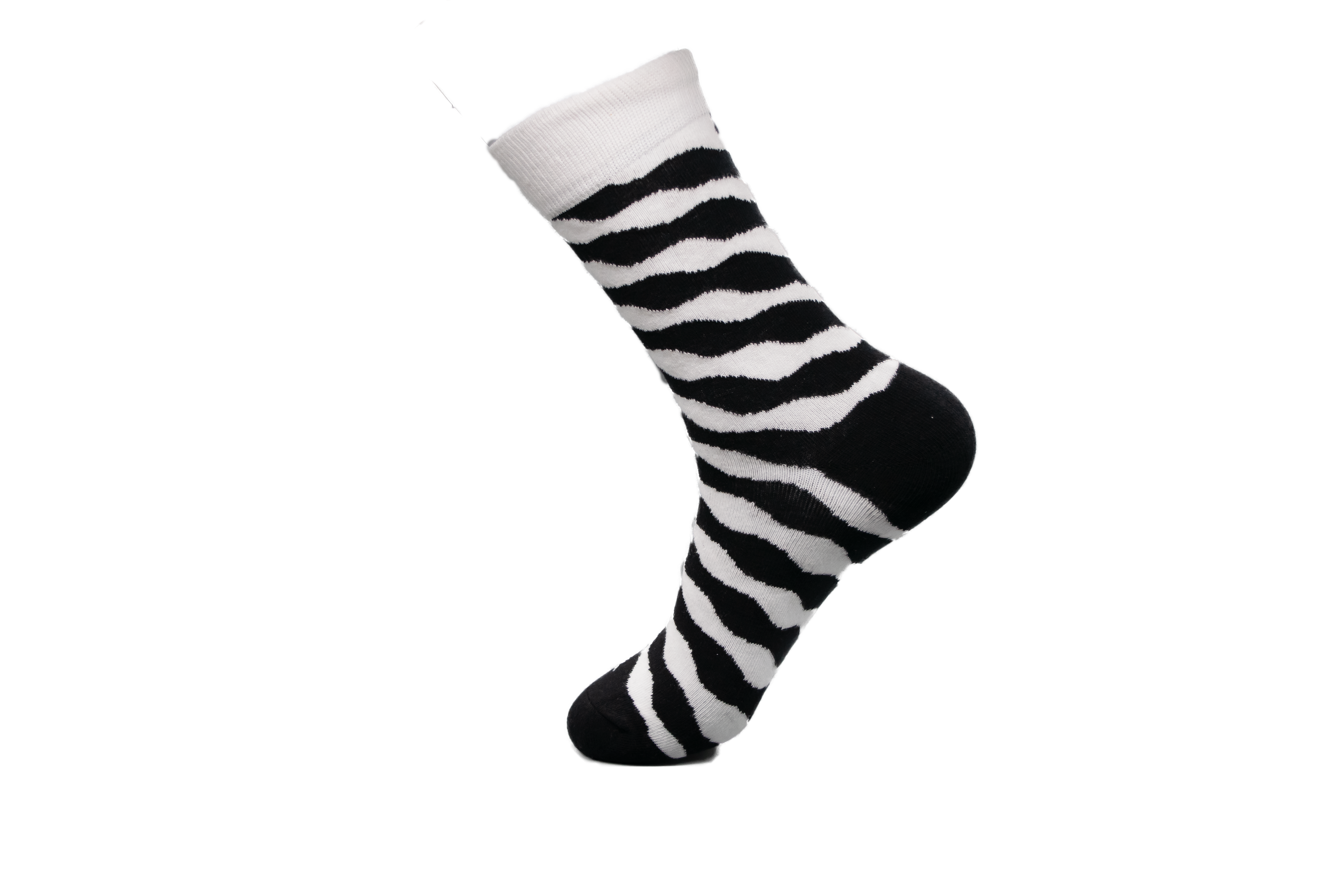 Adults -Diagonal Striped Pattern Luxury Cotton Socks