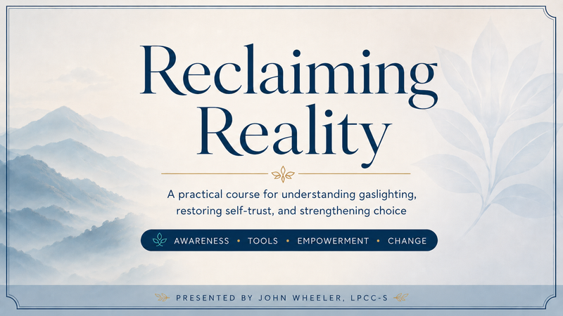 Reclaiming reality online course graphic
