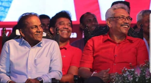 Thilanga Sumathipala and Gotabaya Rajapaksa