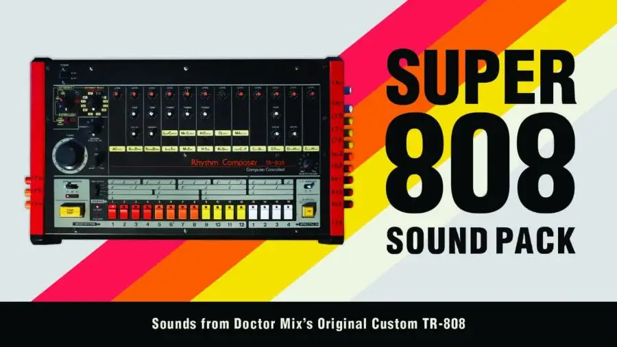 Super 808 Sound Pack landscape advert key art