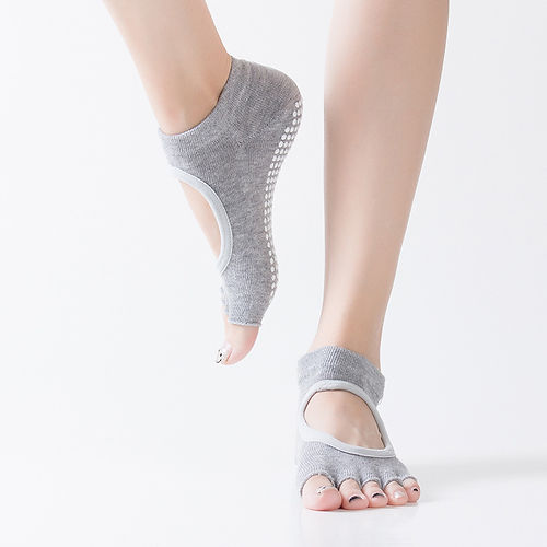 Yoga Socks Dot Rubber Five Finger Socks Women Non-slip Pilates Exercise Yoga Ssp