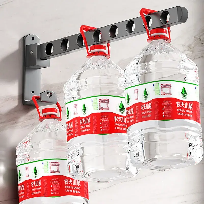 Thumbnail: Wall Mounted Wall-Mounted Clothes Hanger New Closet Durable Couple Stainless ste