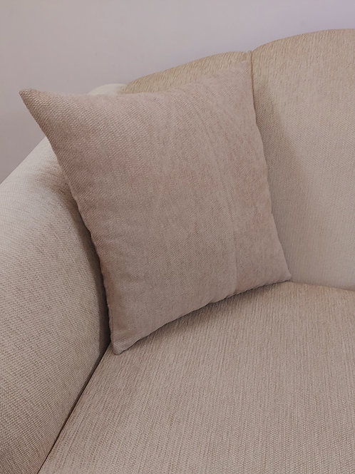 Brown Self Textured Cushion Cover
