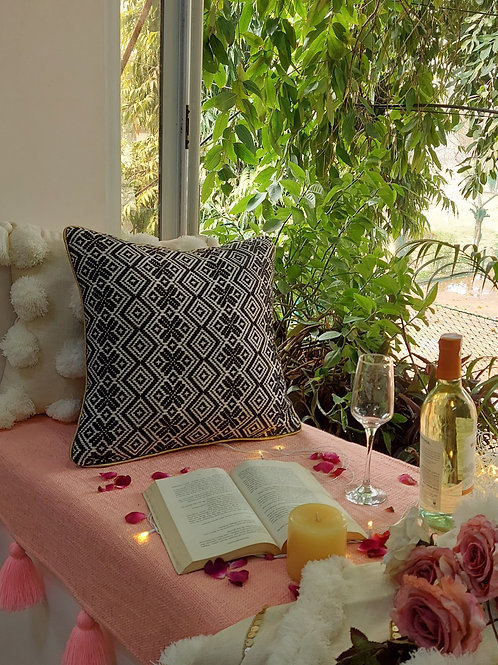 Geometric Monochrome Cushion Cover