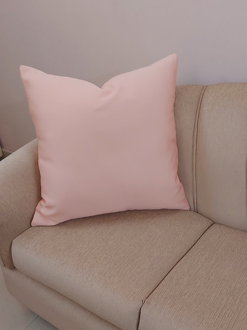 Blush Solid Cushion Cover