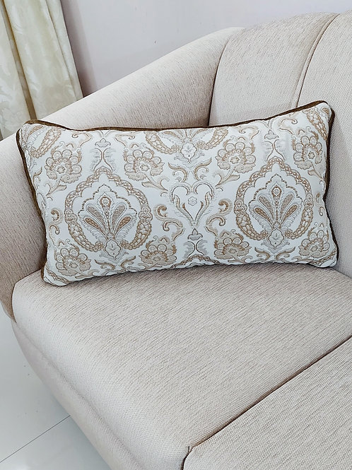 Grey Woven Design Lumbar Cover