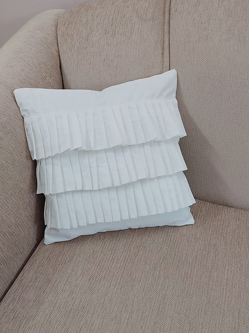 White Cascades Cushion Cover