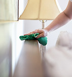 Woman Cleaning Furniture