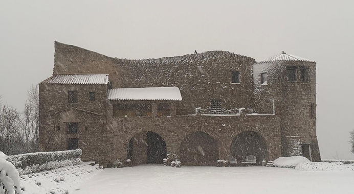 Castello di Procopio under the snow