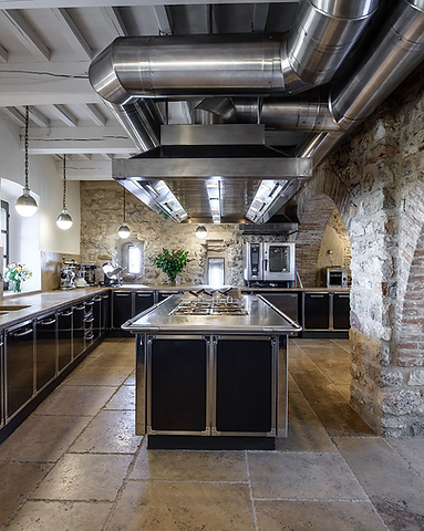 Kitchen of the Castello di Procopio
