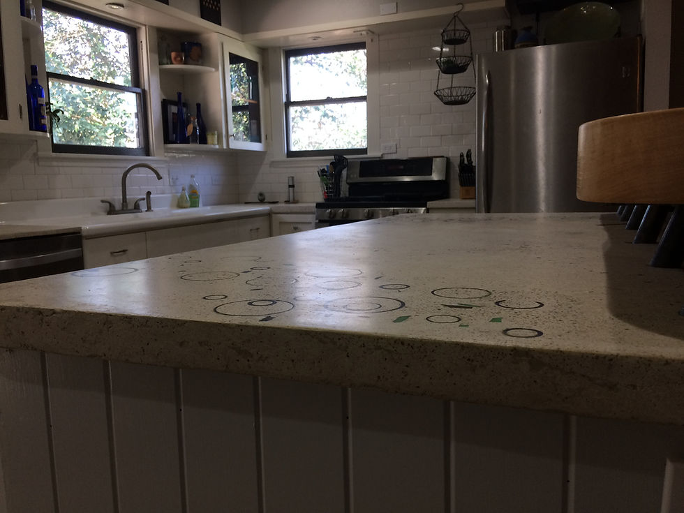 Off white concrete countertop Austin