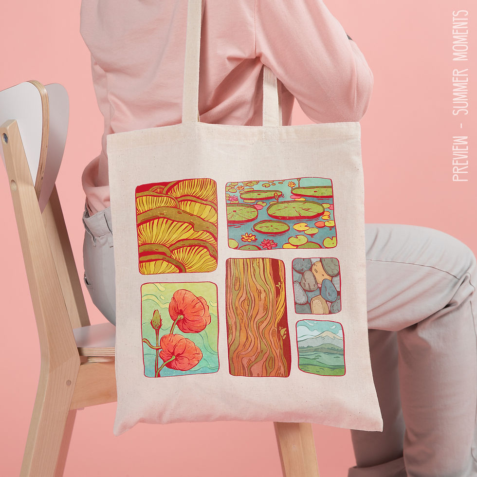 Thumbnail: Cotton bag full Illustrations