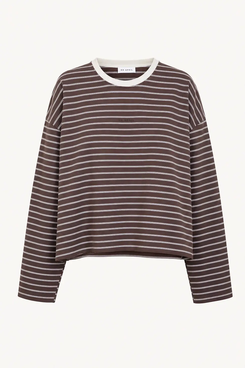 Miniaturbild: Oh April Regular Longsleeve Dark Brown Stripe