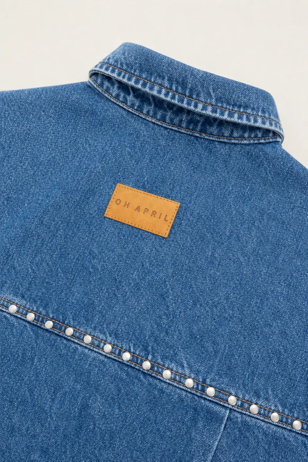 Miniaturbild: Oh April Vivian Denim Shirt Denim Mid Blue