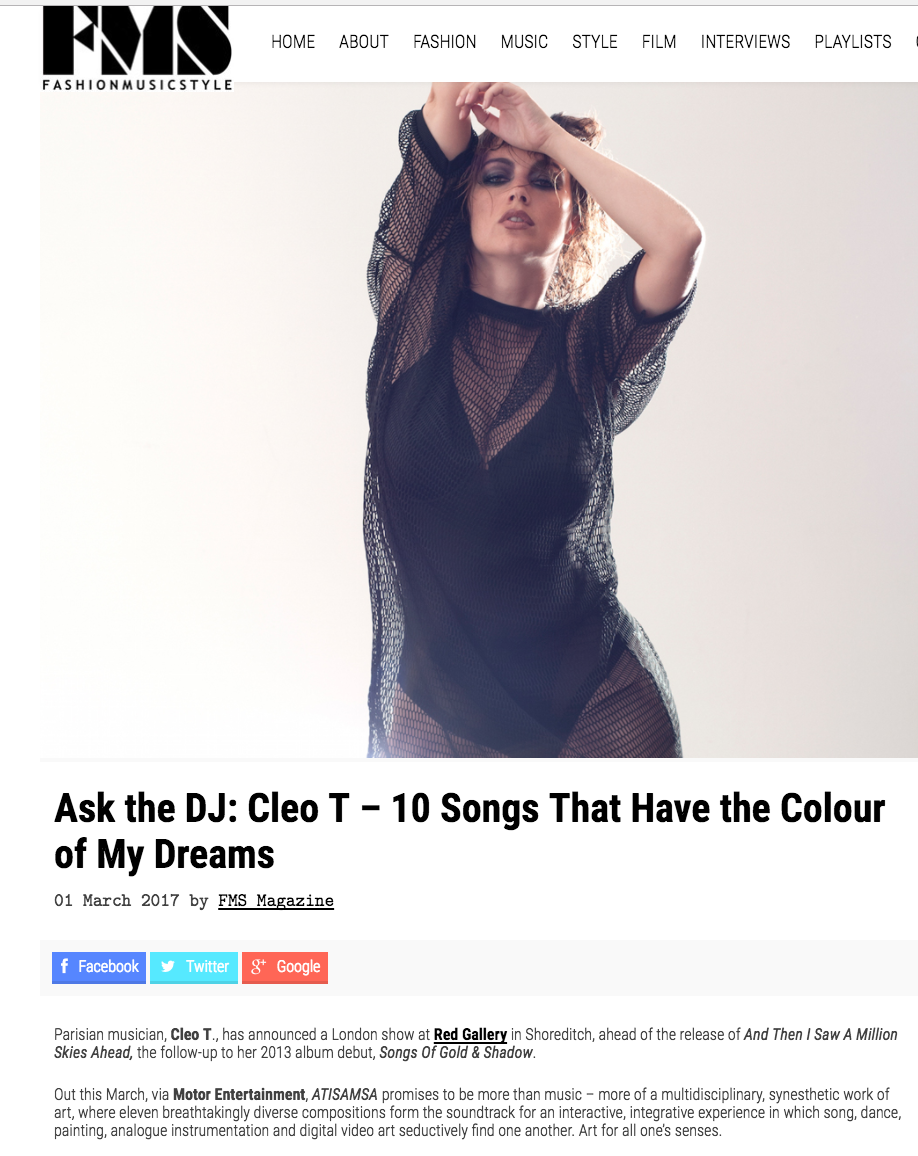 Playlist for FMS Magazine