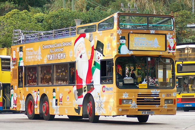 Final setup for Hong Kong Winter Festival Christmas Bus Tour