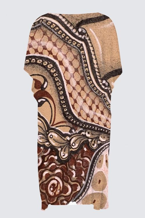 Thumbnail: Chiffon Short-Sleeve Draped Kimono ~ Wearable Art