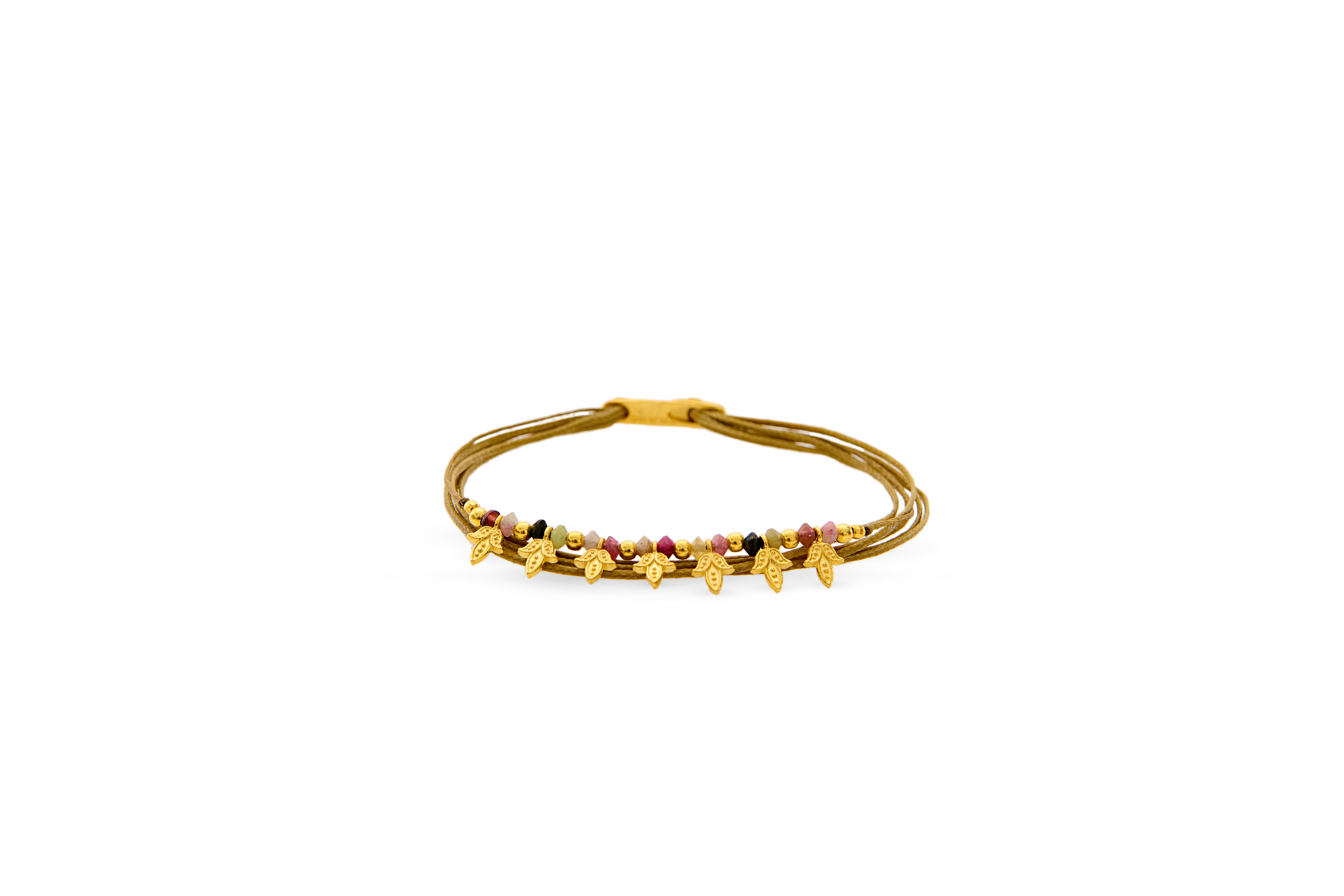 DJAMILA - Handmade 925 sterling silver bracelet, Gold plated in 24k