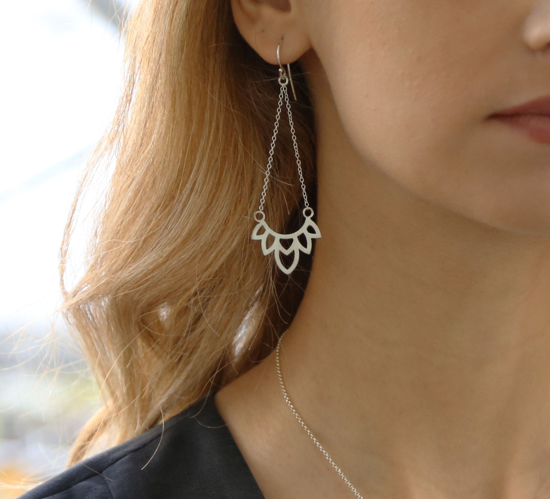 FRODISIA - Handmade 925 silver earrings.