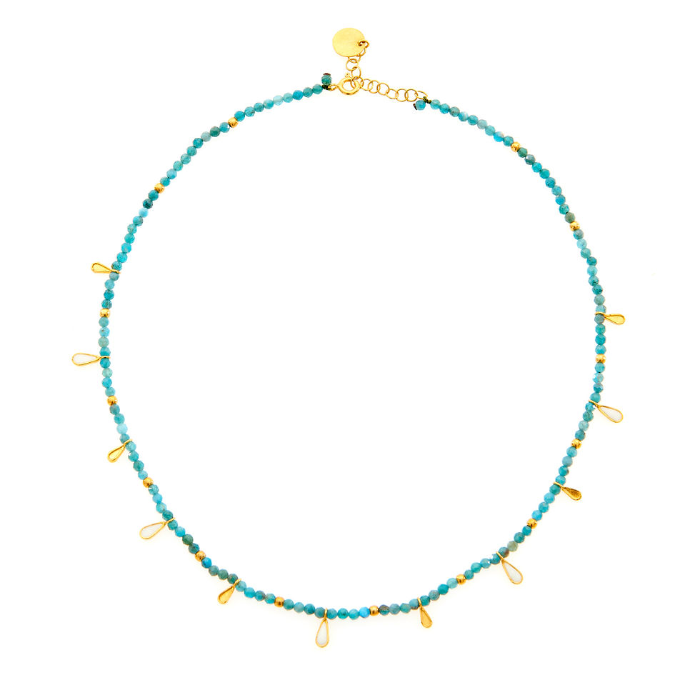 FAYRUZ - Sterling silver 925 Gold plated in 24k necklace