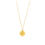 Thumbnail: CAROLINA - Sterling silver 925 Gold plated in 24k rosary style necklace