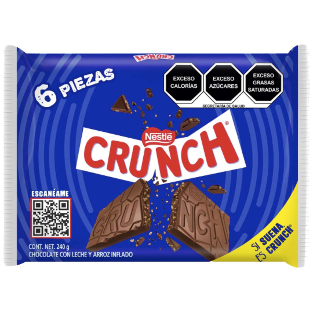 Crunch Milk Chocolate Bars – 6 Pack