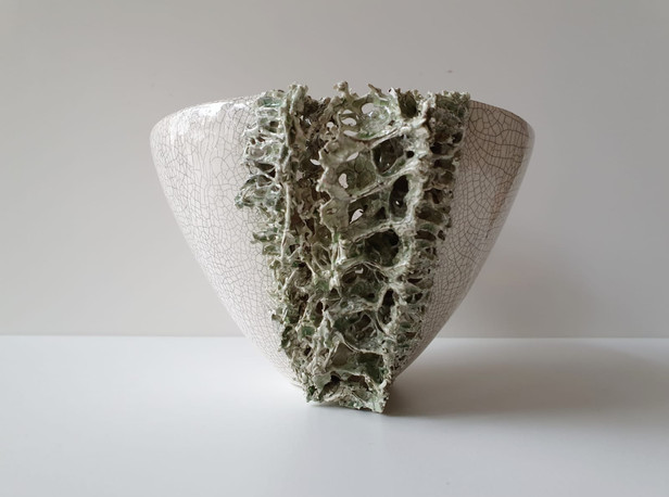 Small Lichen Vessel I