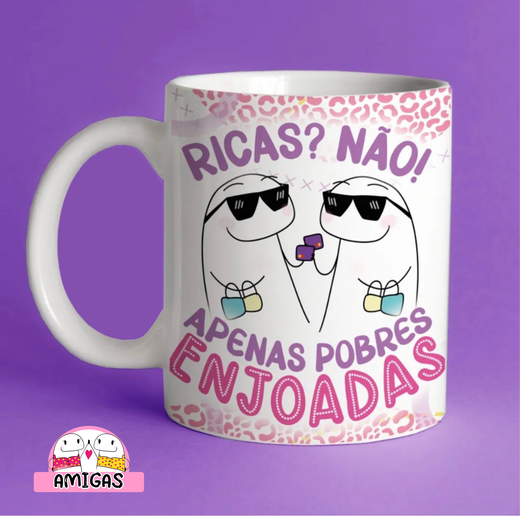 Caneca Divertida – “Ricas? Não! Apenas pobres enjoadas”