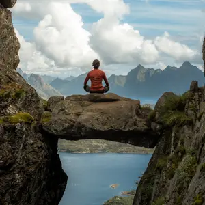 Me in a Rock Arch in Lofoten