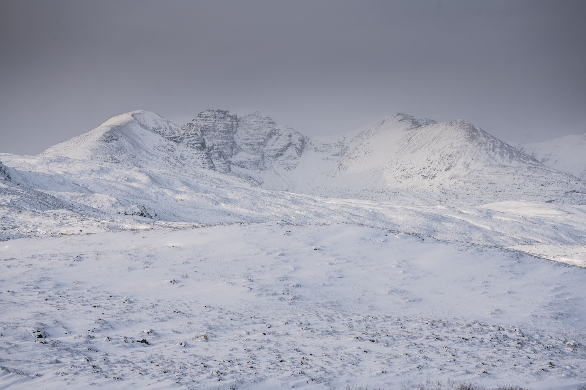 An Teallach in its winter coat.