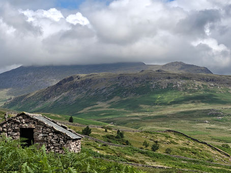 View of the fells in the Lake District, Cumbria, on a day off from knitting