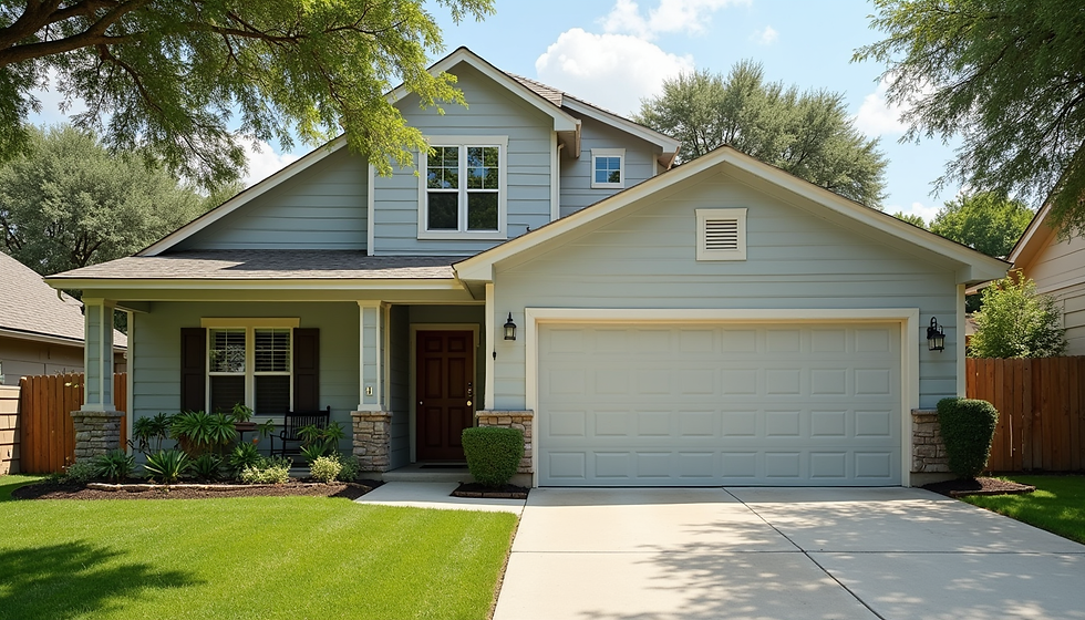 San Antonio home exterior after professional repair and renovation work