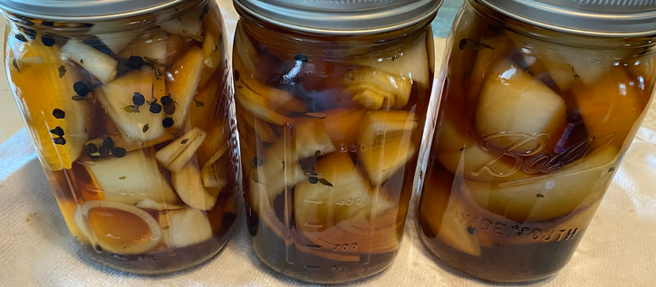 Preserving Onions in Malt Vinagre onion 🧅
