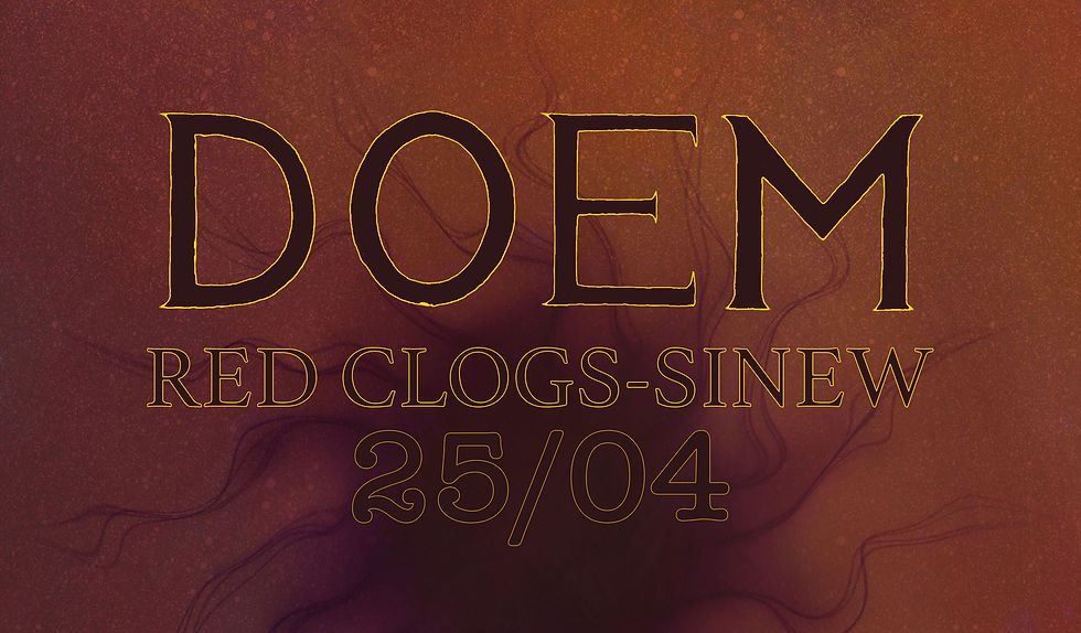 DOEM/RED CLOGS/SINEW